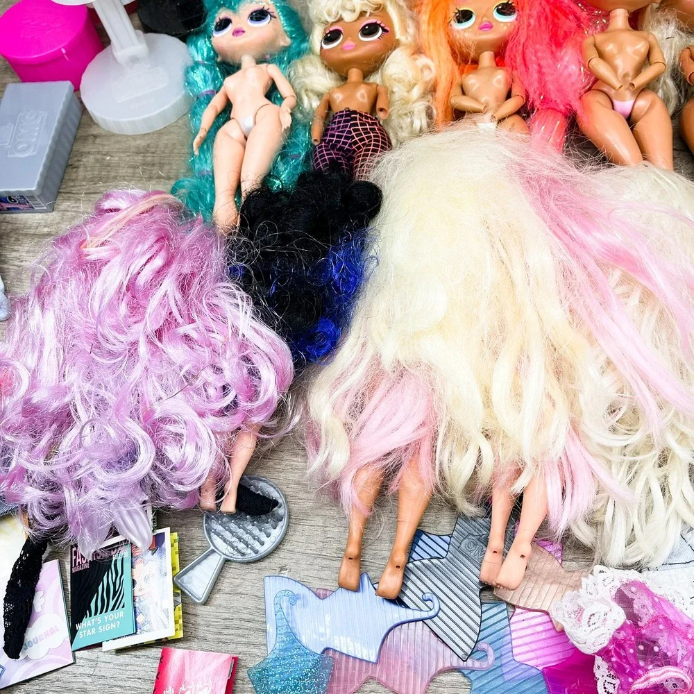 LOL Surprise OMG Doll Lot Accessories Stands Journals 13 Dolls